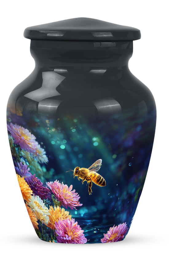 Sublime Bee Cremation Urns for Human Ashes - Black 10-inch - Karyliz