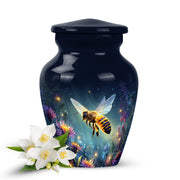 Blue Venerable Bee Cremation Urns for Human Ashes - 10-inch, 200 cu in - Karyliz
