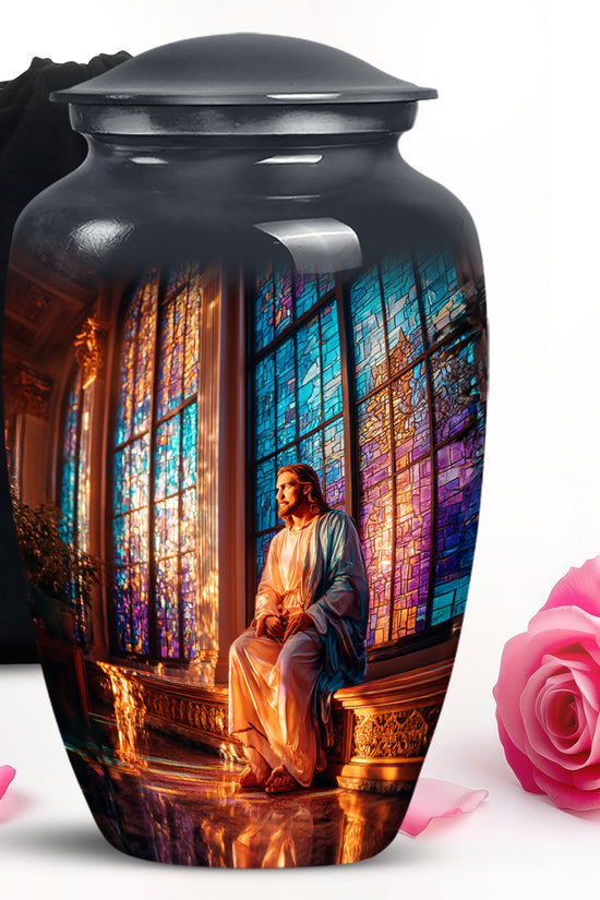 Religious Church Memorial Urn - Spiritual Cremation Urn For Human Ashes