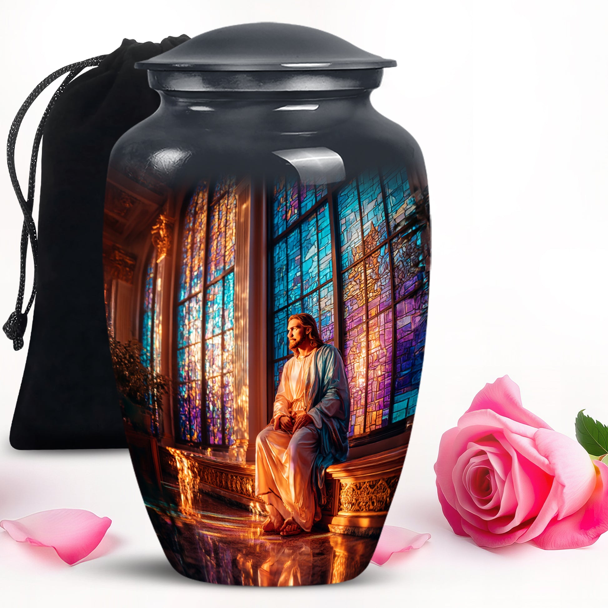 Religious Church Memorial Urn - Spiritual Cremation Urn For Human Ashes