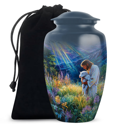 Jesus Memorial Urn - Beautiful Cremation Urn For Human Ashes