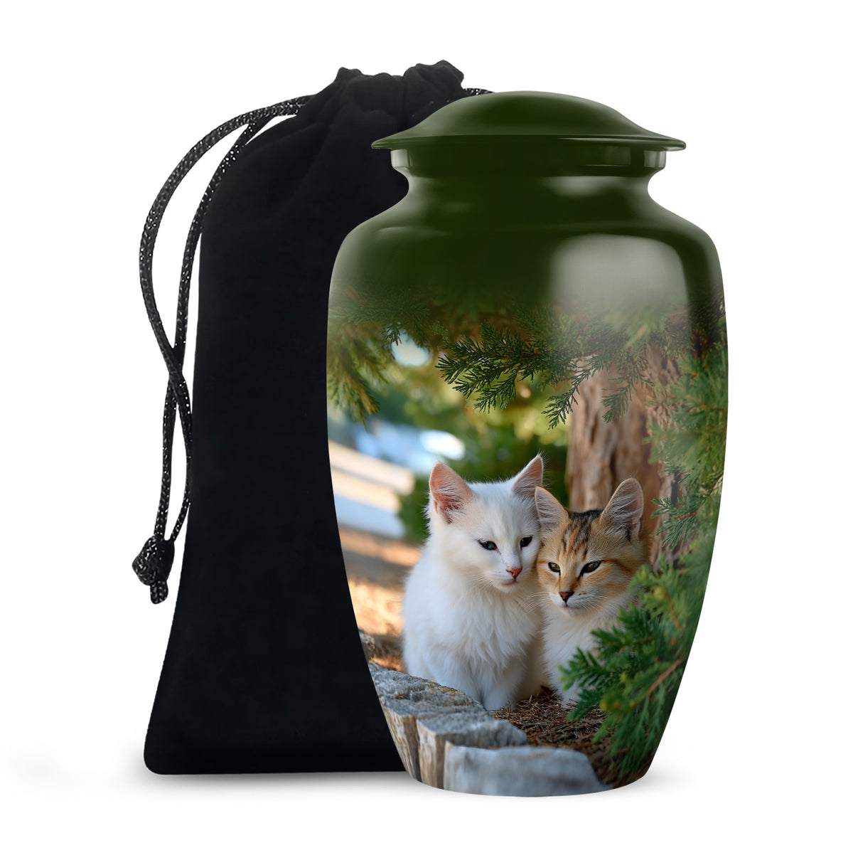 Cat Funeral Urn - Couple Cremation Urn For Pet Ashes