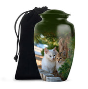 Cat Funeral Urn - Couple Cremation Urn For Pet Ashes