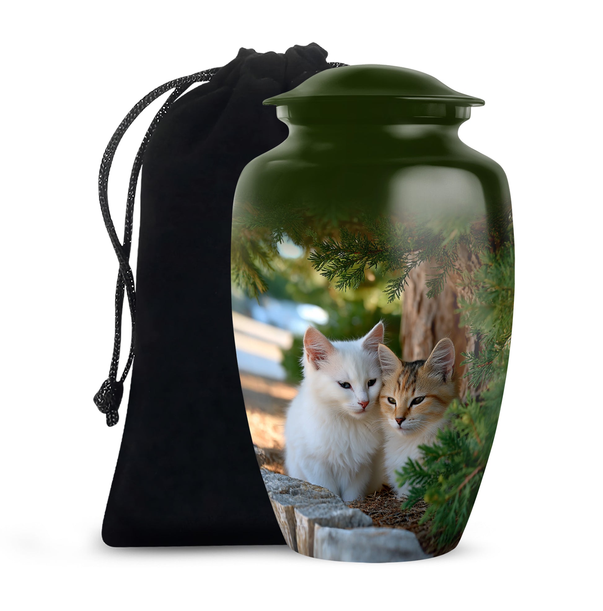 Cat Funeral Urn - Couple Cremation Urn For Pet Ashes