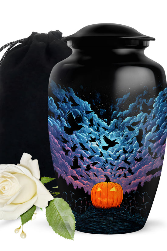 Artistic Halloween Funeral Urn - Cremation Urn For Male & Female Ashes