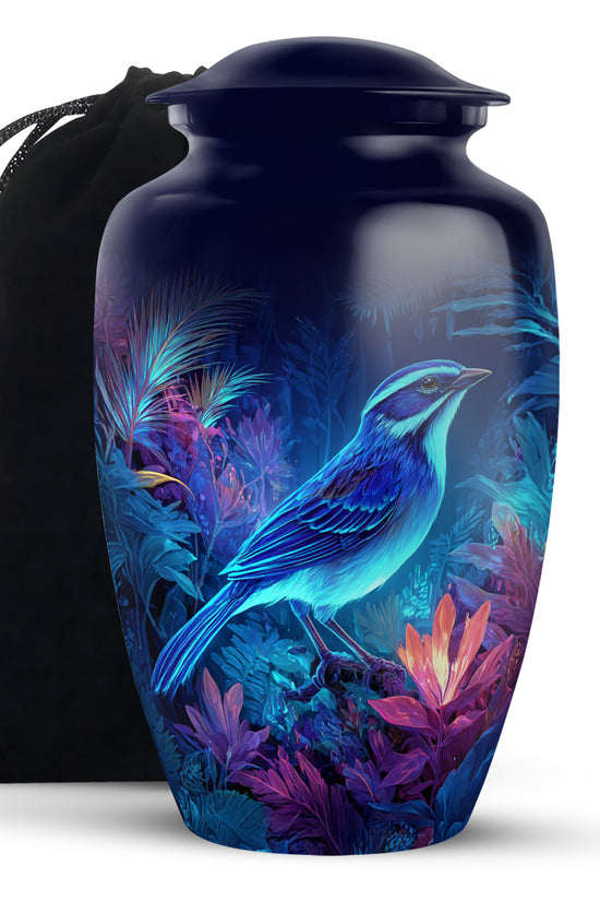 Sparrow Themed Memorial Urn - Cremation Ashes Urn for Father & Mother