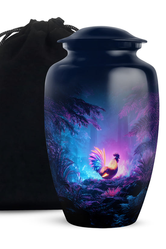 Glowing Hen Funeral Urn - Elegant Memorial Urn For Burial