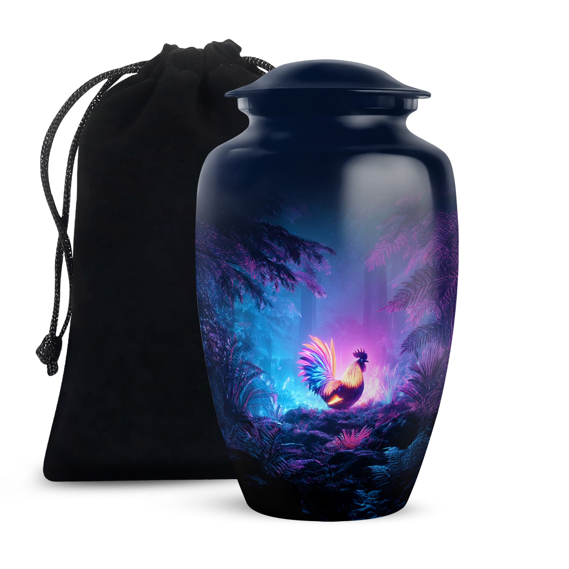 Glowing Hen Funeral Urn - Elegant Memorial Urn For Burial