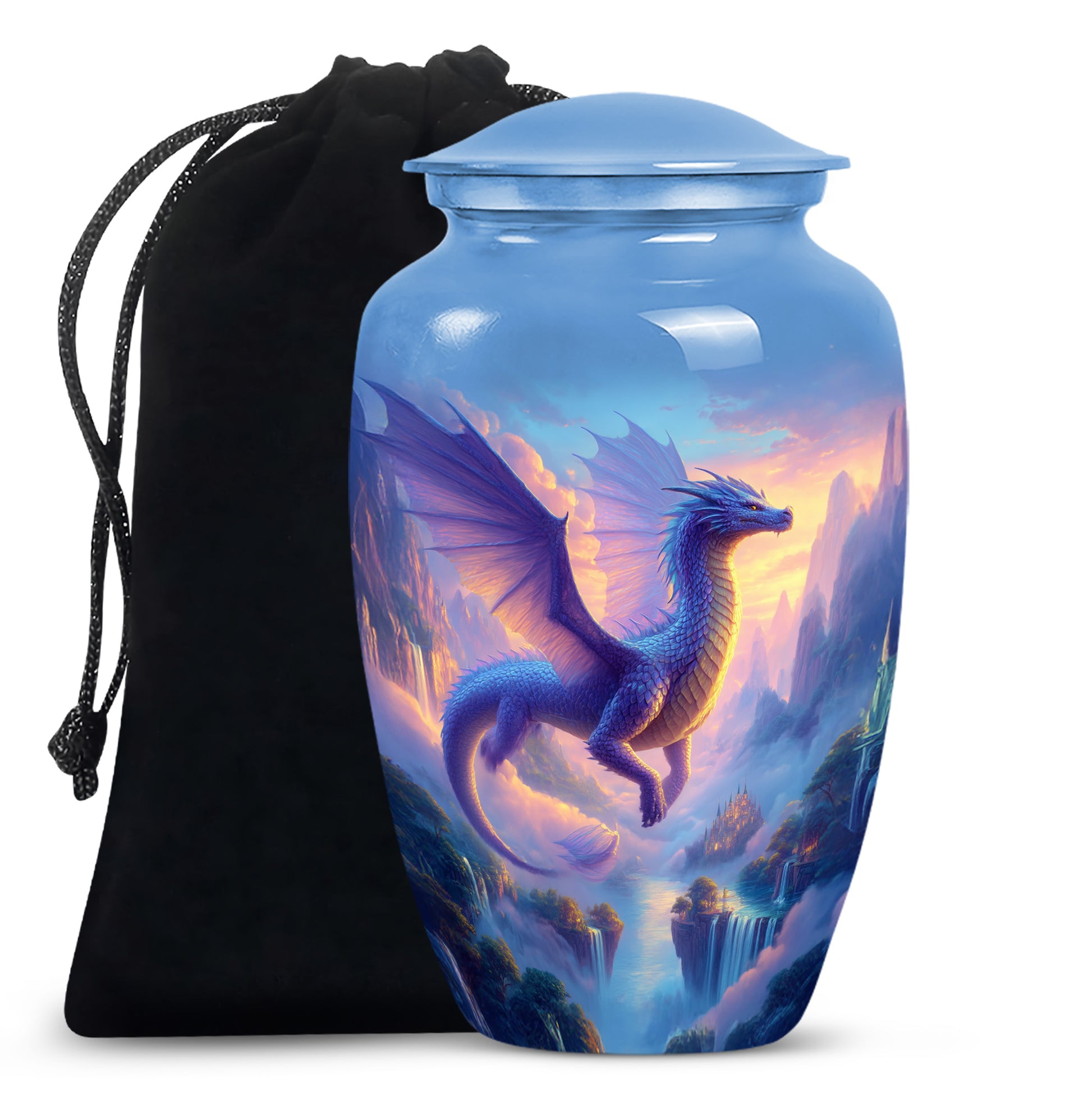 Artistic Dragon Funeral Urn - Unique Fantasy Cremation Urn For Adult Ashes