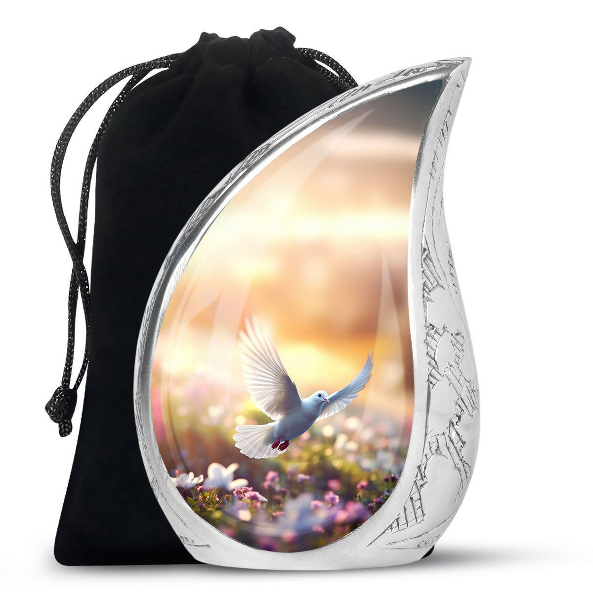 Spiritual Dove Memorial Urn - Beautiful Nature Funeral Urn For Ashes