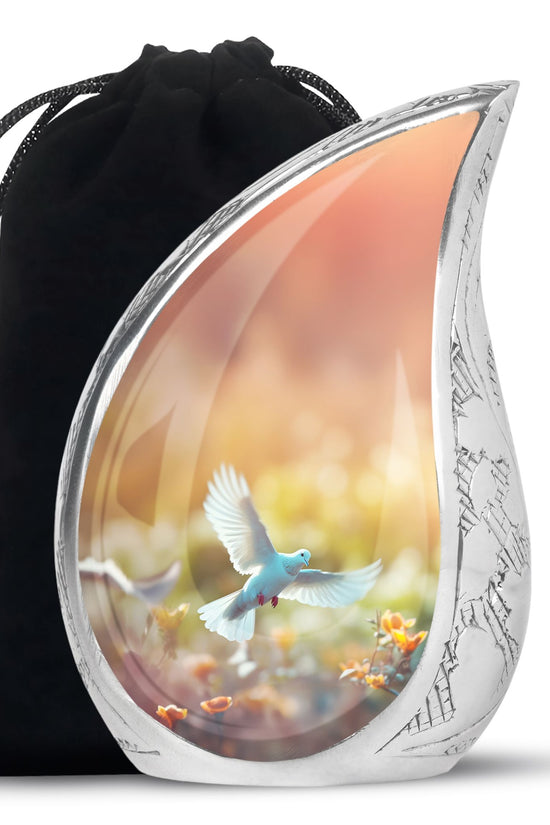 Peaceful Dove Funeral Urn - Nature Inspired Cremation Urn For Adult Ashes