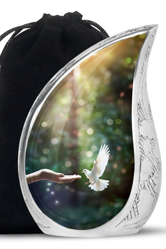 Dove Cremation Funeral Urn - Large Funeral Urn For Loved Ones