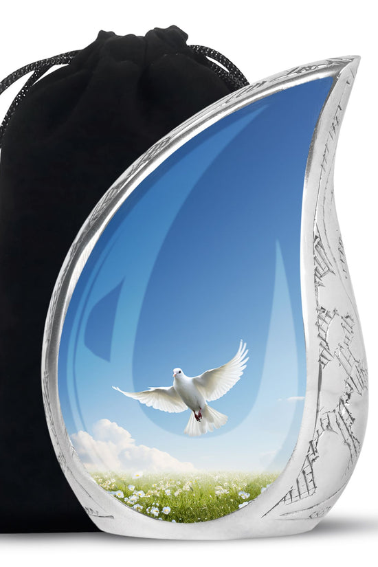 Dove Bird Memorial Urn For Ashes - Cremation Urn For Loved Ones