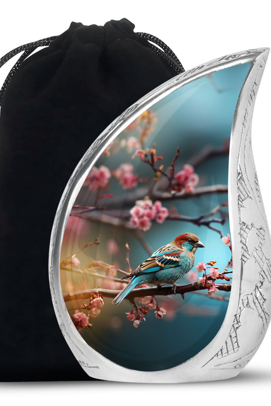 Sparrow Bird Memorial Urn - Funeral Urn For Human Ashes