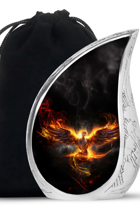 Phoenix Funeral Urn - Aluminium Urn For Male & Female