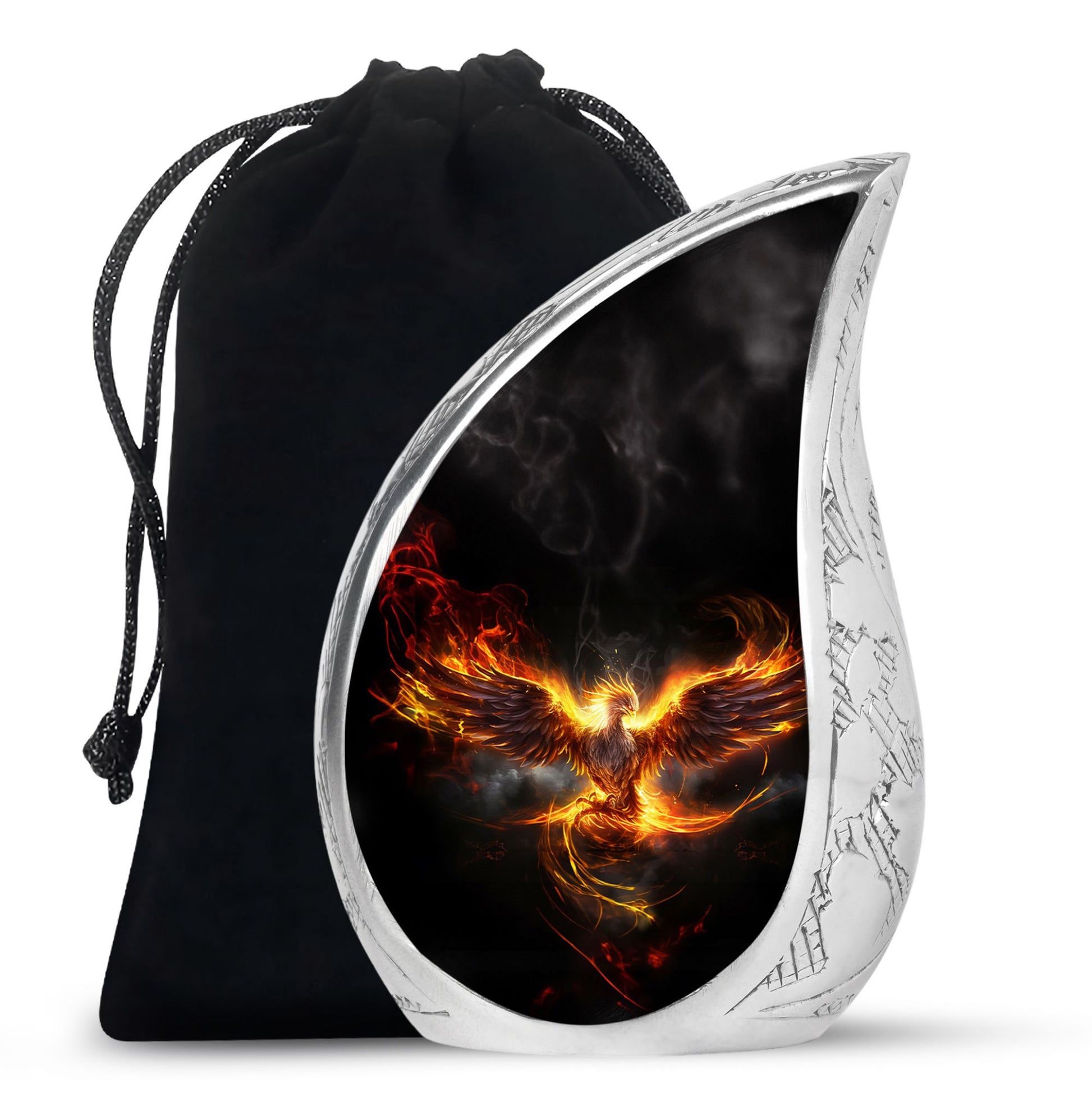 Phoenix Funeral Urn - Aluminium Urn For Male & Female