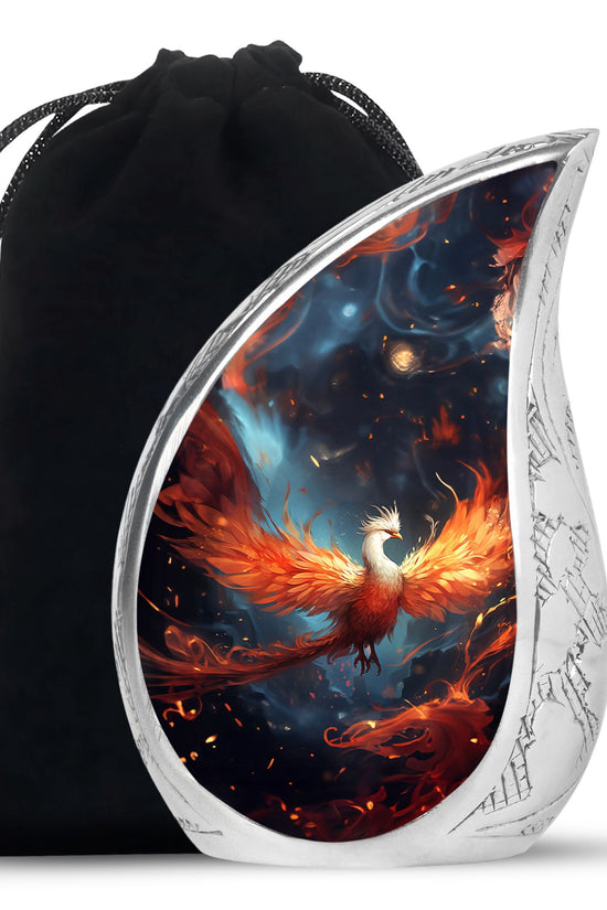 Phoenix Beautiful Theme Memorial Urn - Large Cremation Urn For Ashes