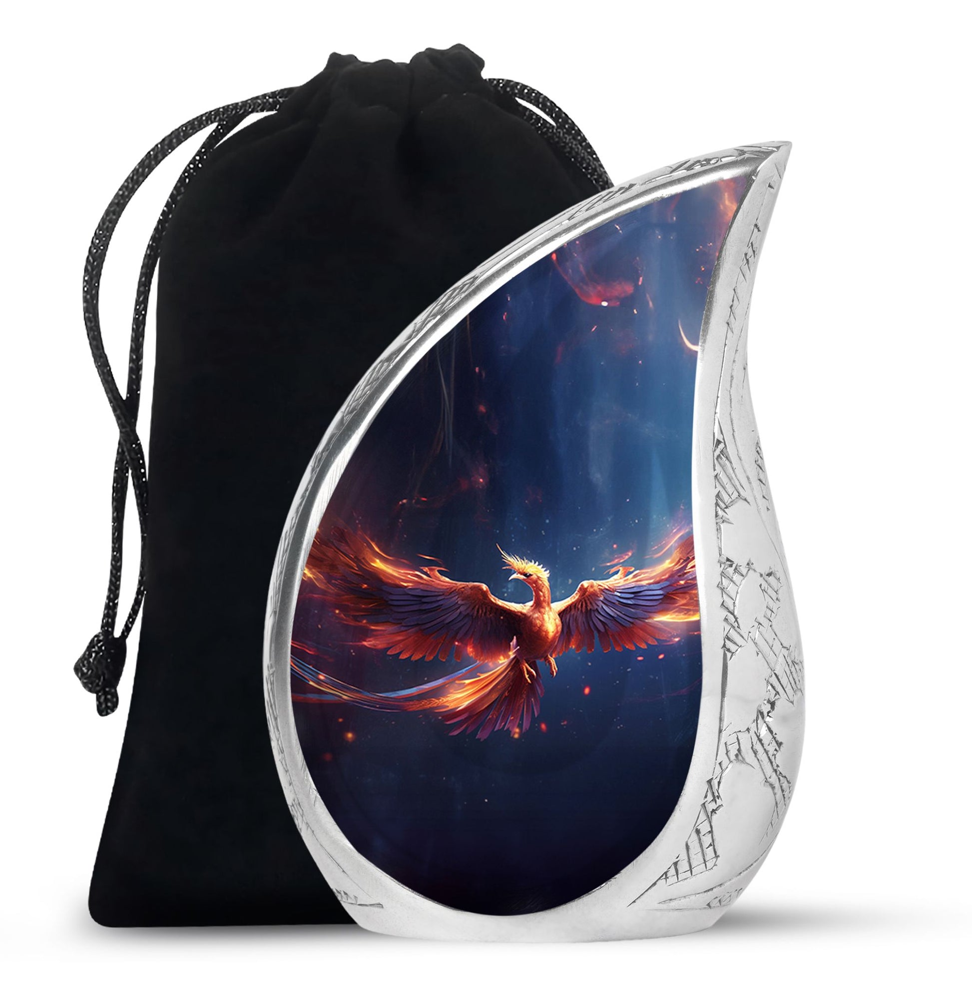 Fire Wing Phoenix Funeral Urn - Artistic Cremation Urn for Ashes