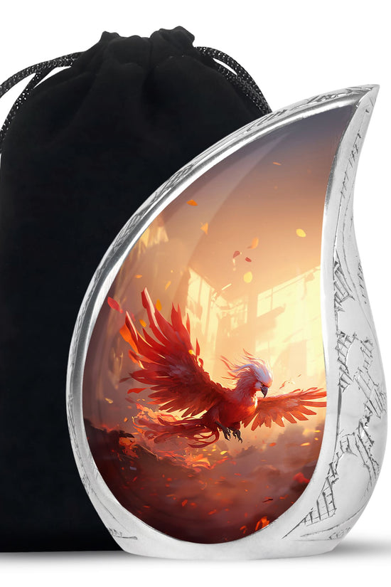 Fantasy Phoenix Tribute Urn - Elegant Cremation Urn For Ashes
