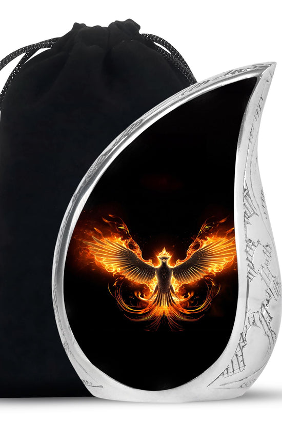 Dark Phoenix Cremation Urn - Fantasy Urn for Human Ashes