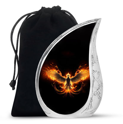 Dark Phoenix Cremation Urn - Fantasy Urn for Human Ashes