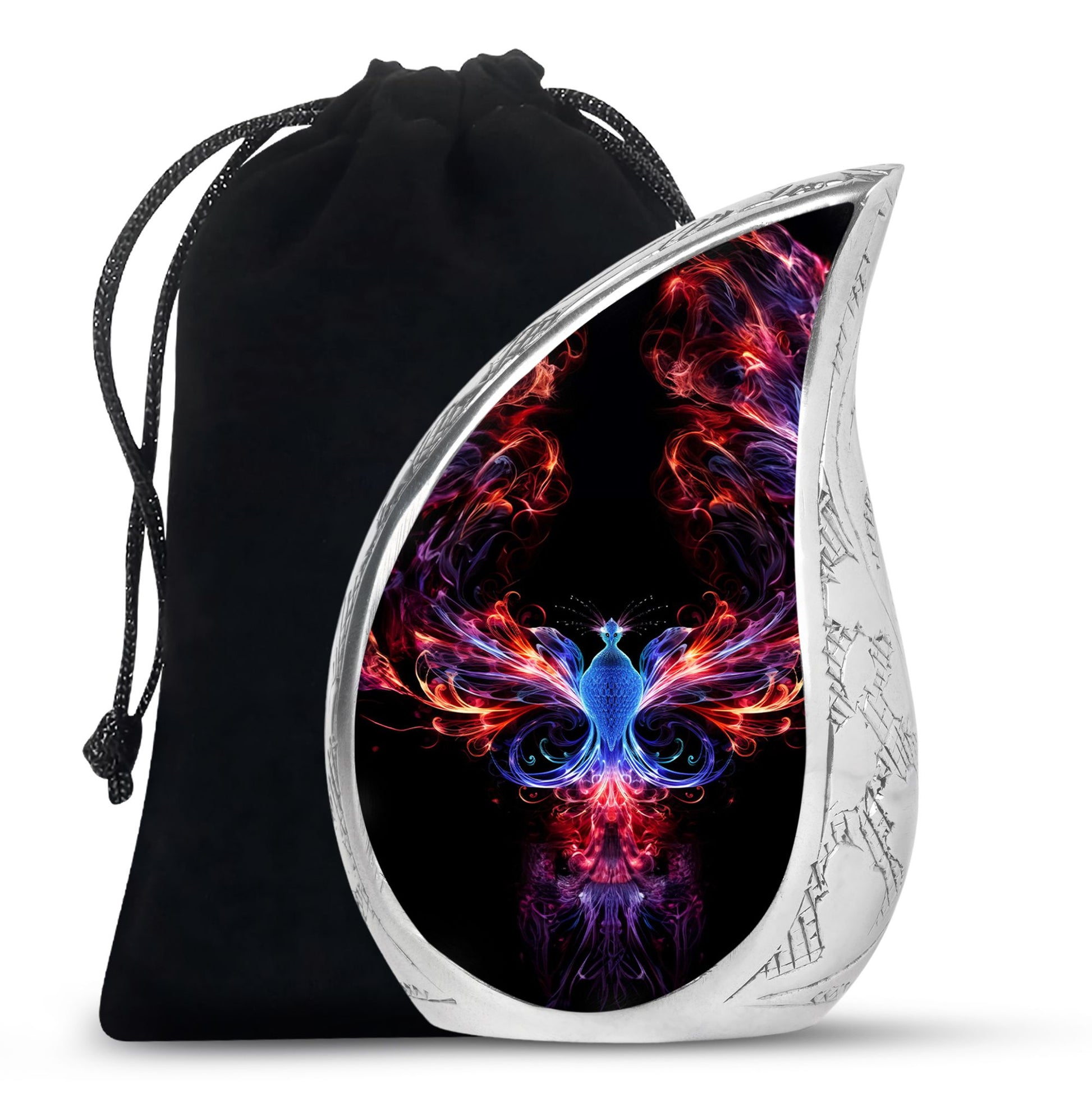Fire Wing Phoenix Funeral Urn - Spiritual Cremation Urn for Ashes