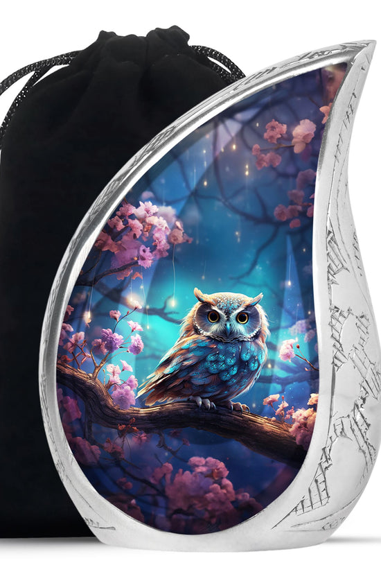 Owl Cremation Urn - Beautiful Memorial Urn For Male & Female