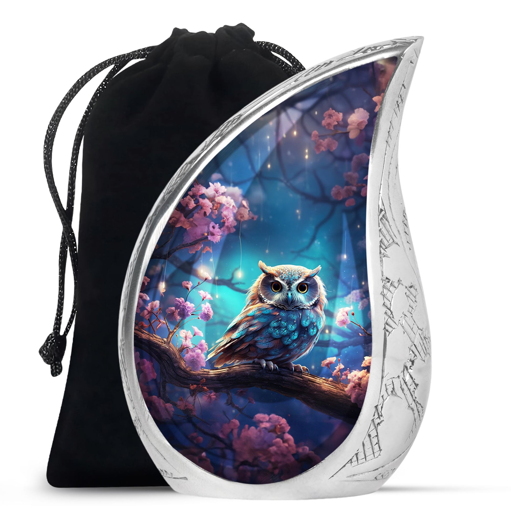 Owl Cremation Urn - Beautiful Memorial Urn For Male & Female