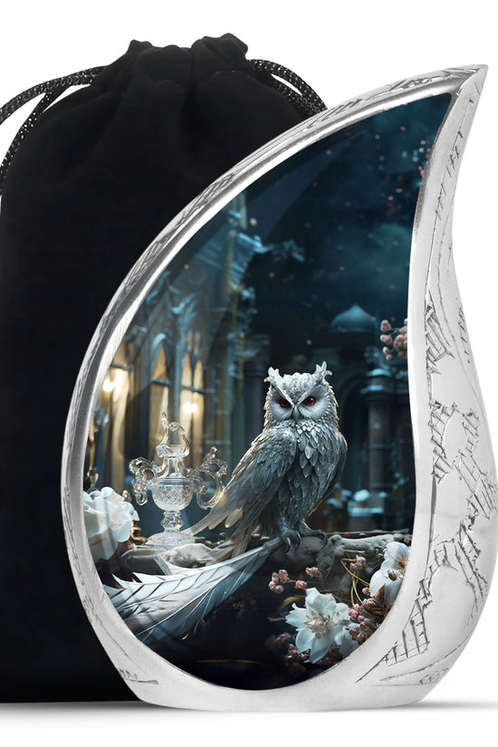 Royal Owl Memorial Urn - Unique Memorial Urn For Adult Ashes