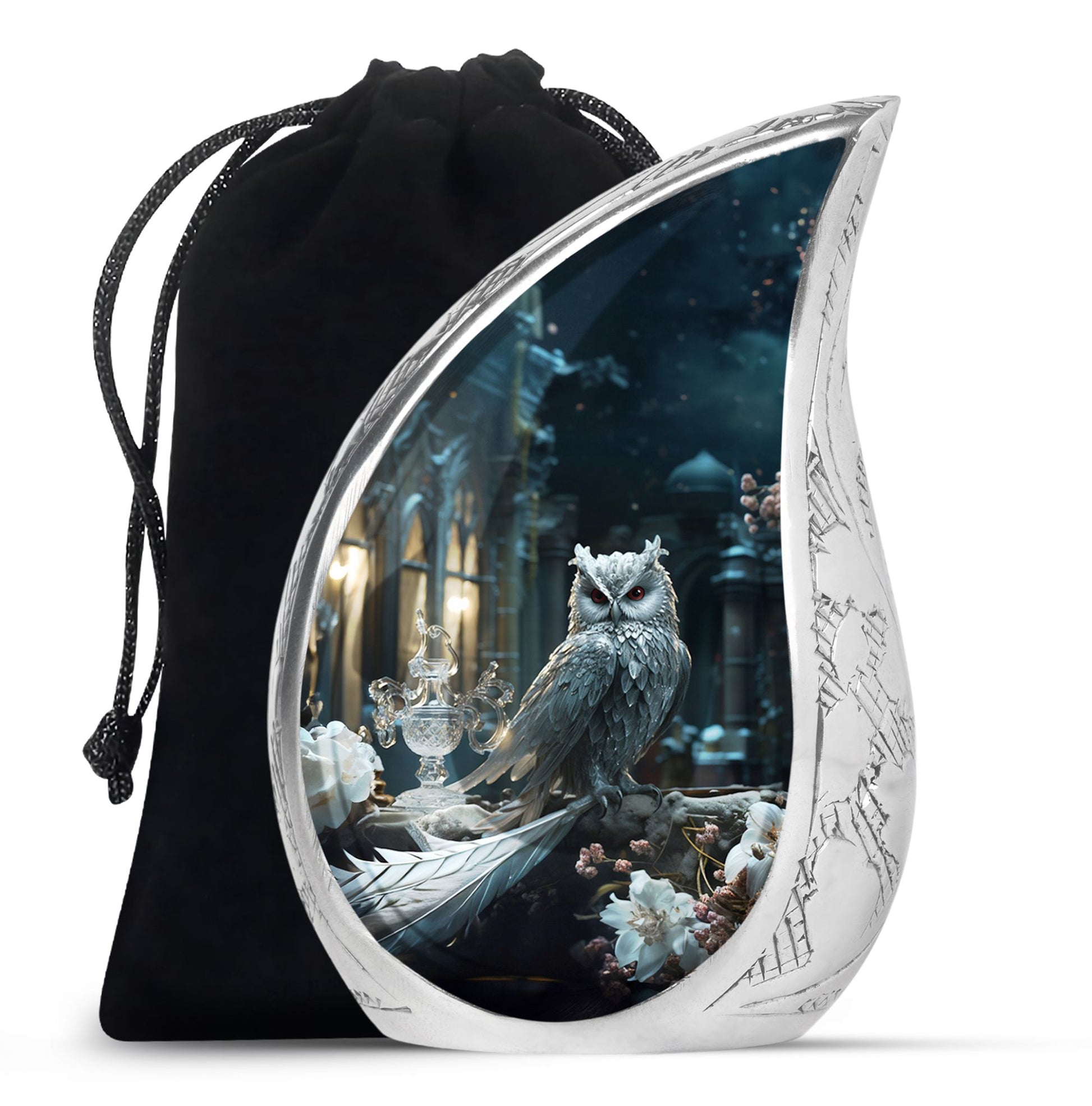 Royal Owl Memorial Urn - Unique Memorial Urn For Adult Ashes