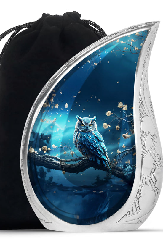 Owl Theme Memorial Urn - Cremation Urn For Male & Female