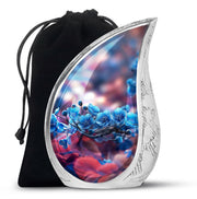 Scorpion Grass Aluminium Cremation Urn - Floral Human Ashes Urn