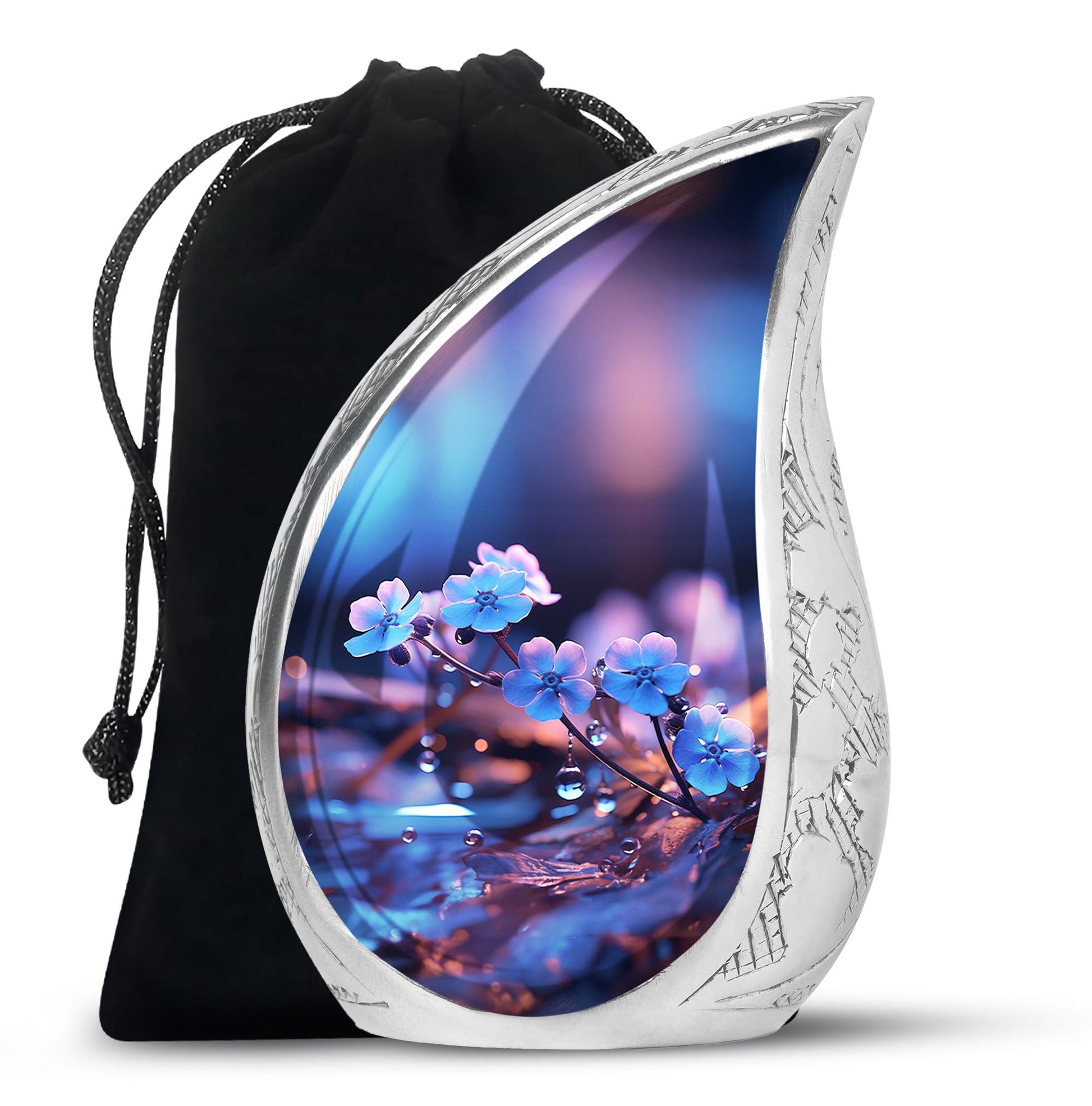 Lily Blossom Cremation Urn - Elegant Funeral Urn For Human Ashes