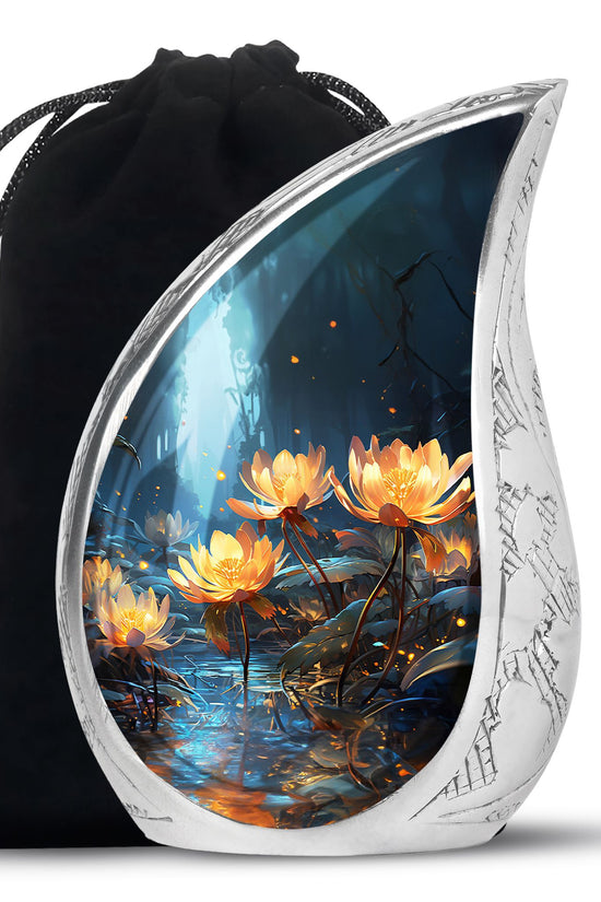 Elegant Lily Urn For Human Ashes - Large Cremation Urn