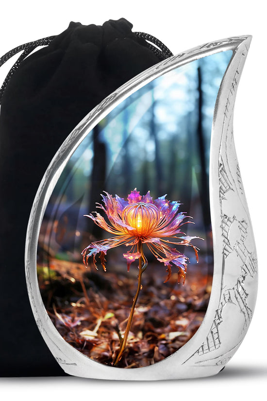 Mystic Floral Cremation Urn - Elegant Memorial Urn For Ashes