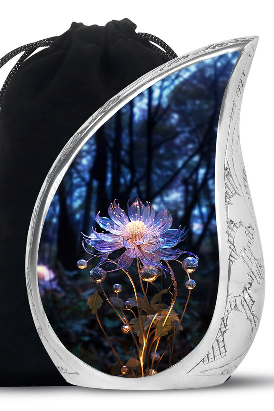 Beautiful Flower Cremation Urn - Forest Funeral Urn For Burial
