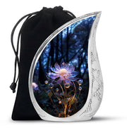 Beautiful Flower Cremation Urn - Forest Funeral Urn For Burial
