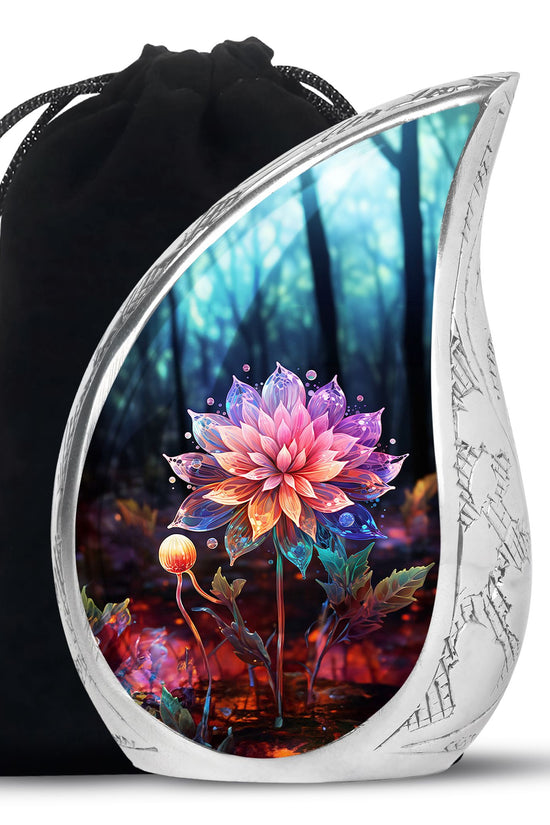 Lotus Flower Cremation Urn - Artistic Memorial Urn For Human Ashes