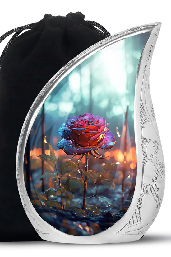 Luxury Rose Funeral Urn - Premium Cremation Urn For Burial