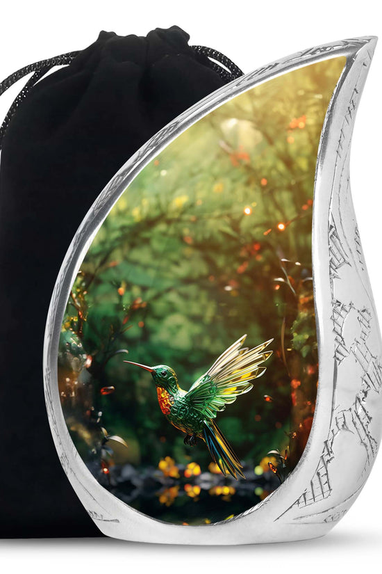 Hummingbird Memorial Urn - Crystal Decorative Urn For Human Ashes