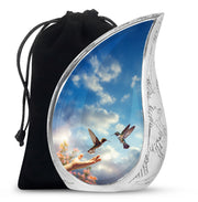 Couple Hummingbird Cremation Urn - Elegent Memorial Urn For Loved Ones
