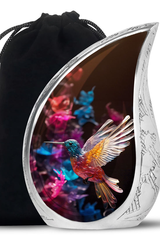 Flying Hummingbird Cremation Urn - Beautiful Funeral Urn For Adults Ashes