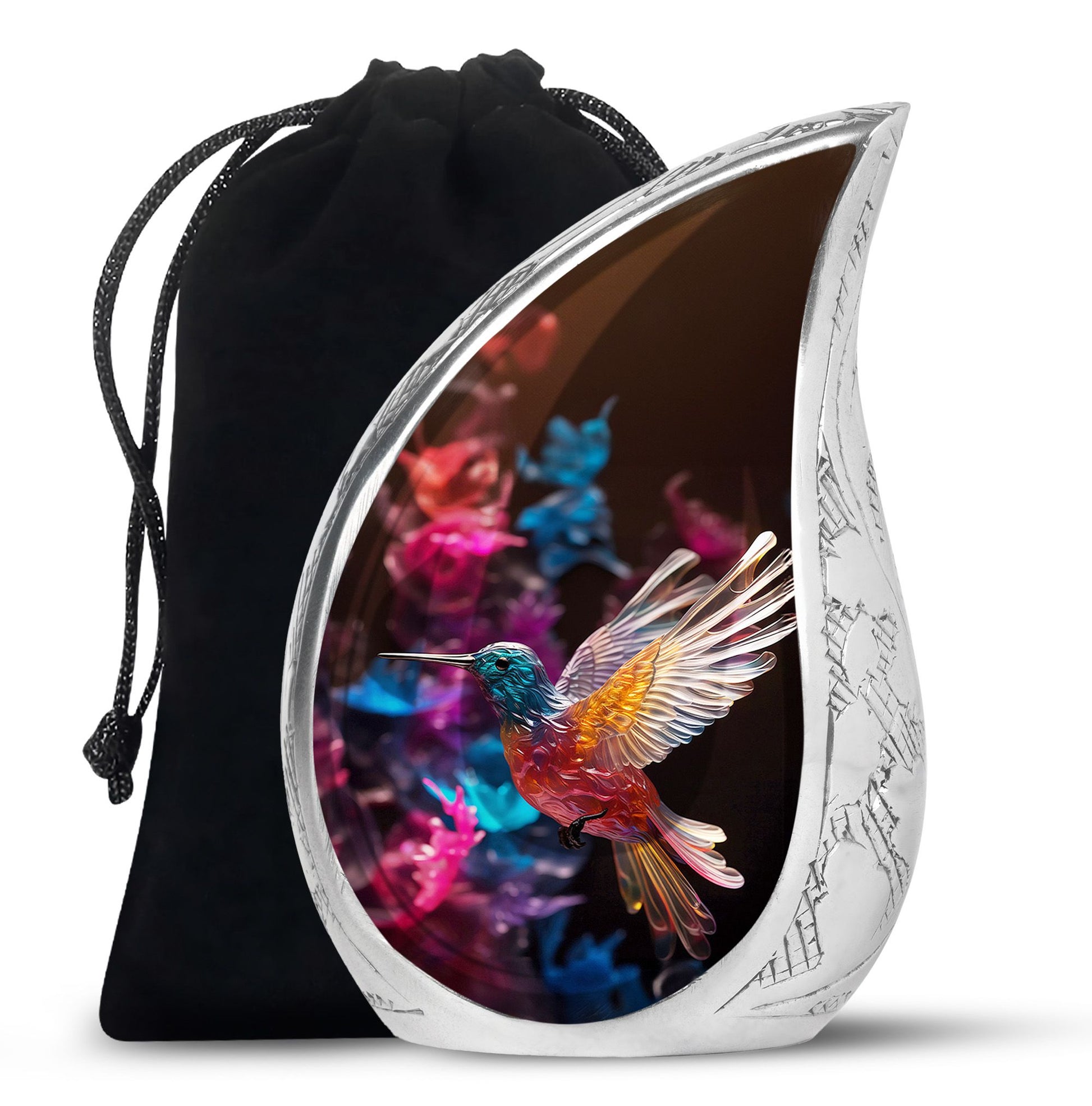 Flying Hummingbird Cremation Urn - Beautiful Funeral Urn For Adults Ashes