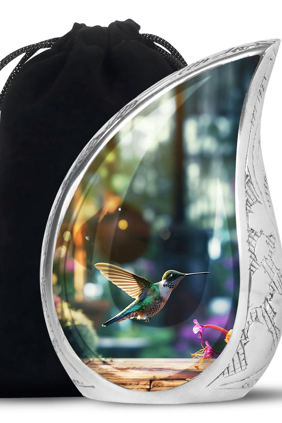 Hummingbird Funeral Urn - Large Memorial Urn For Male & Female