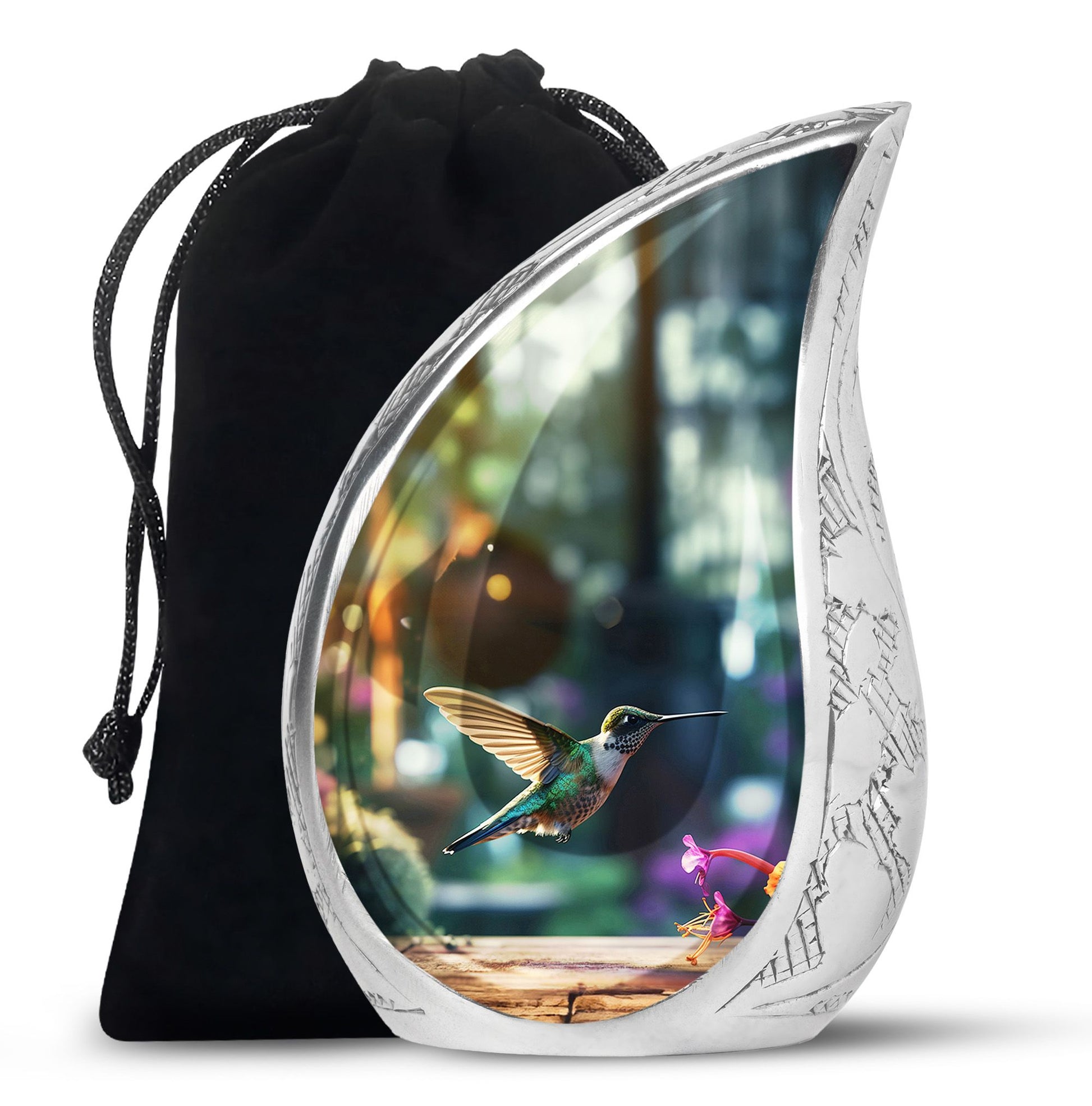 Hummingbird Funeral Urn - Large Memorial Urn For Male & Female