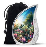 Peaceful Hummingbird Memorial Urn - Nature Funeral Urn For Loved Ones