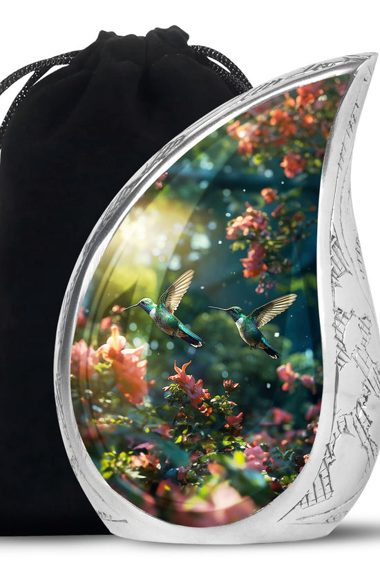 Flying Hummingbird Memorial Urn – Nature Inspired Funeral Urn For Ashes