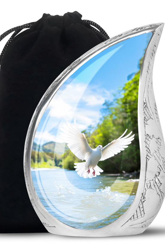 Nature Funeral Theme Urn - Dove Memorial Urn For Loved Ones