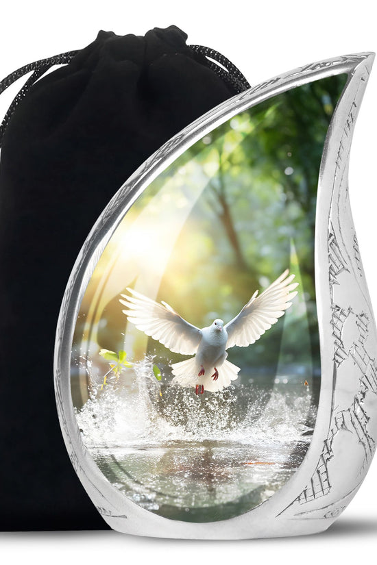 Dove Bird Memorial Urn For Ashes - Cremation Urns For Human Ashes Adult