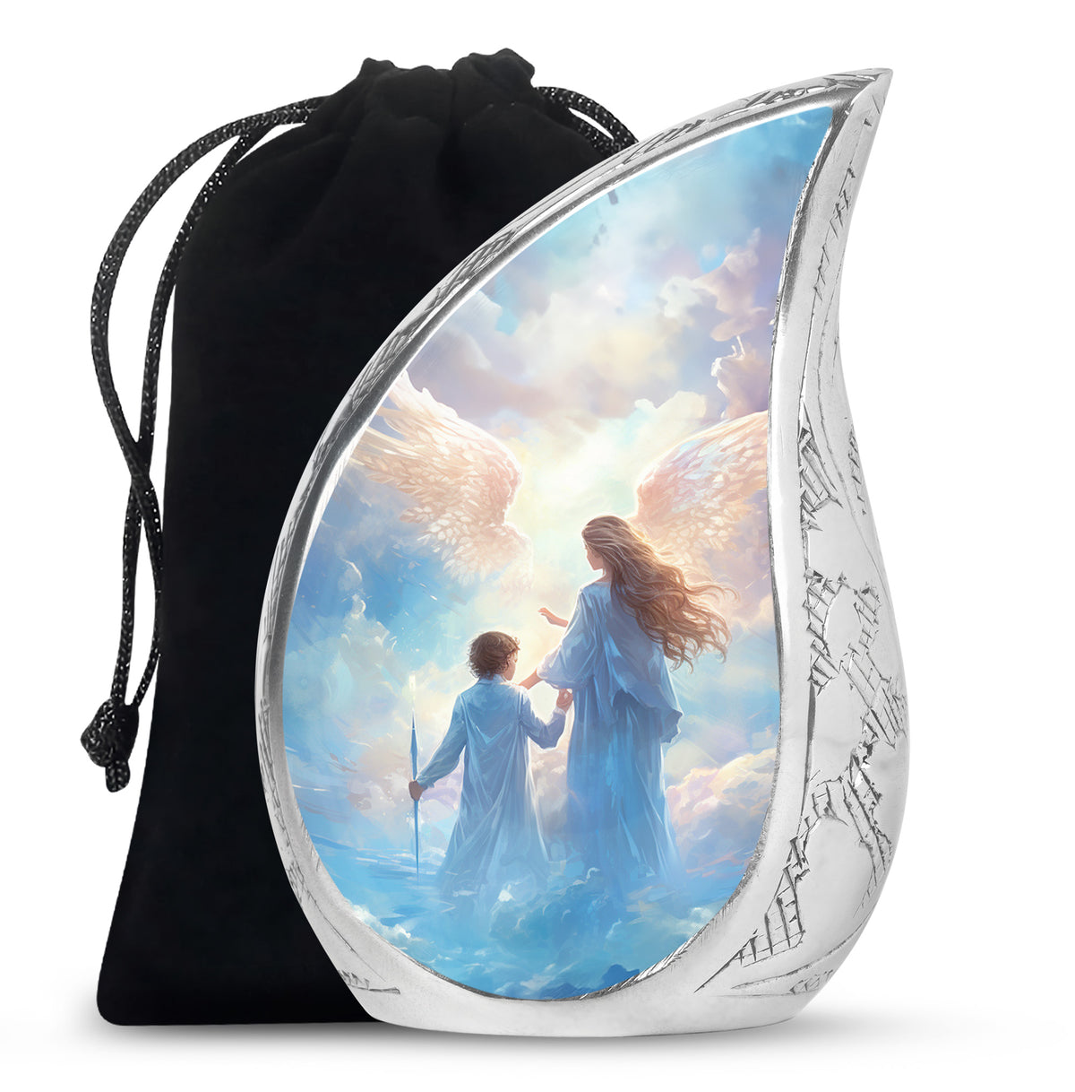 Angel Heaven Memorial Urn - Guardian Angel Cremation Urn For Adult Ashes